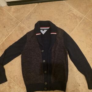 Tommy Hilfiger Dark Blue and Brown Cardigan